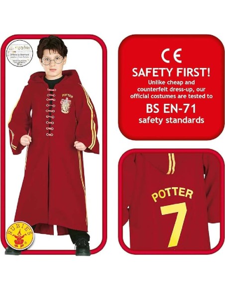HARRY POTTER TUNICA QUIDDITCH DELUXE 4-6