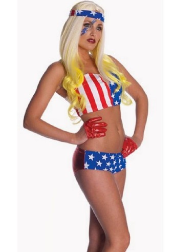 DISFRAZ DE LADY GAGA BANDERA USA TALLA S