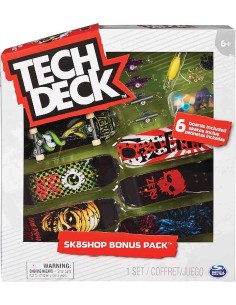 TECH DECK - FINGER SKATE - PACK 6 TABLAS