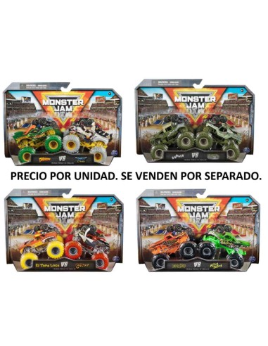 MONSTER JAM PACK 2 VEHICULOS SURTIDOS