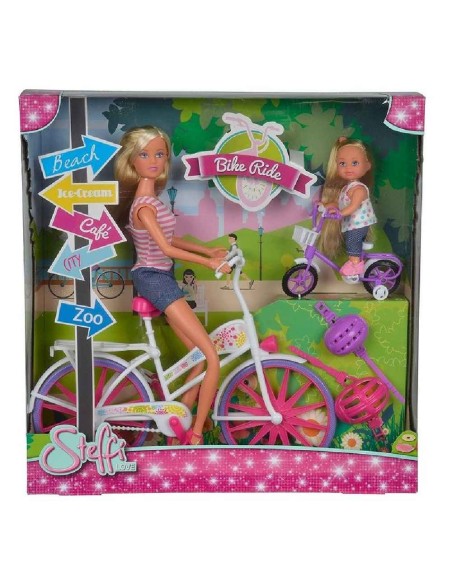 STEFFI LOVE Y EVI LOVE CON BICICLETA