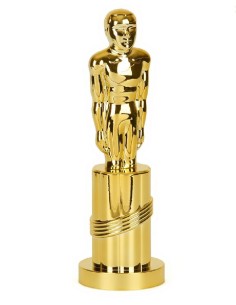 ESTATUA DE PLÁSTICO, DORADA OSCAR