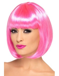 PELUCA ROSA CORTA PREMIUM