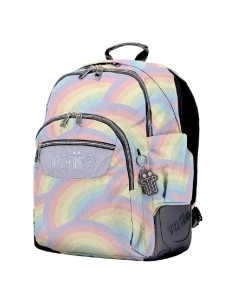 MOCHILA ESCOLAR ESTAMPADO ARCOIRIS-MORRA