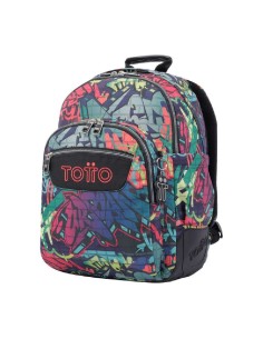 MOCHILA ESCOLAR ESTAMPADO GRAFFITI-MORRA