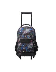 MOCHILA ESCOLAR PEQUEÑA RUEDAS ESTAMPADO