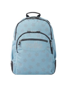 MOCHILA ESCOLAR AZUL Y ESTRELLAS - MORRA