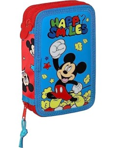 PLUMIER DOBLE PQÑO 28 PCS MICKEY MOUSE H