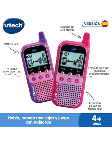 KIDI TALKIE 6 EN 1 ROSA - WALKIE TALKIE