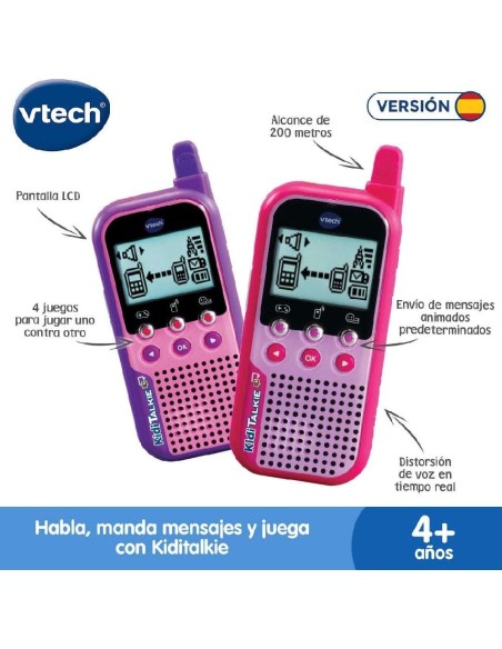 KIDI TALKIE 6 EN 1 ROSA - WALKIE TALKIE