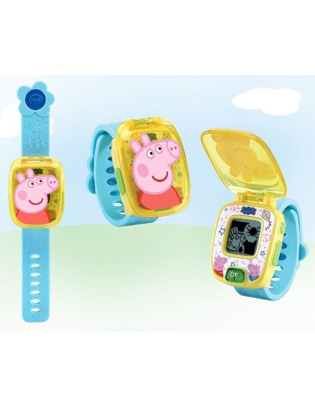 RELOJ PEPPA PIG AMARILLO Y AZUL