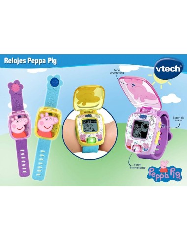 RELOJ PEPPA PIG AMARILLO Y AZUL