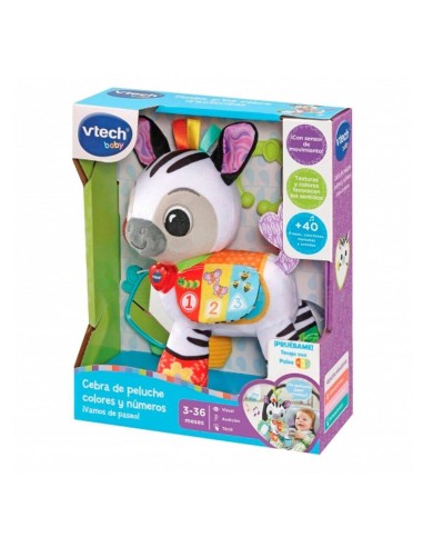 CEBRA DE PELUCHE COLORES/NÚMEROS ¡VAMOS 