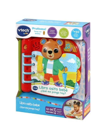 VTECH BABY LIBRO OSITO BEBÉ ¿QUÉ ME PONG