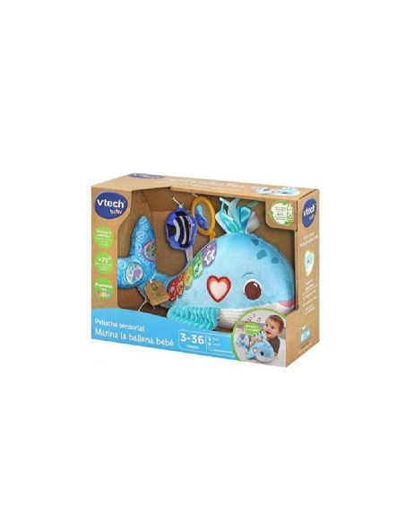 ECO PELUCHE SENSORIAL MARINA LA BALLENA 