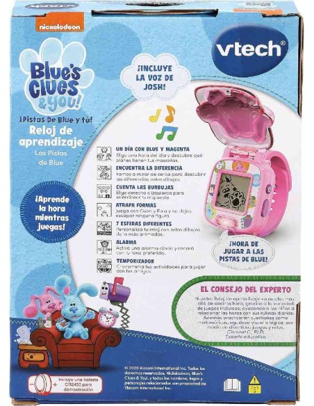RELOJ DE APRENDIZAJE ROSA BLUES CLUES VT