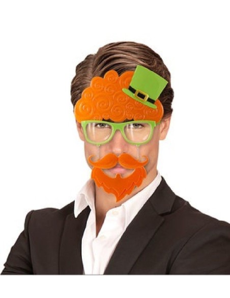 GAFAS FIESTA DE SAN PATRICIO CON BIGOTES