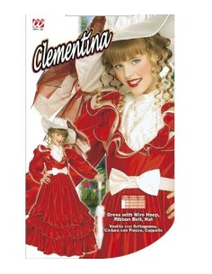 DISFRAZ EMPERATRIZ CLEMENTINA ESCARLATA  2