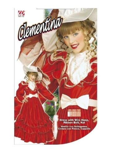 DISFRAZ EMPERATRIZ CLEMENTINA ESCARLATA 