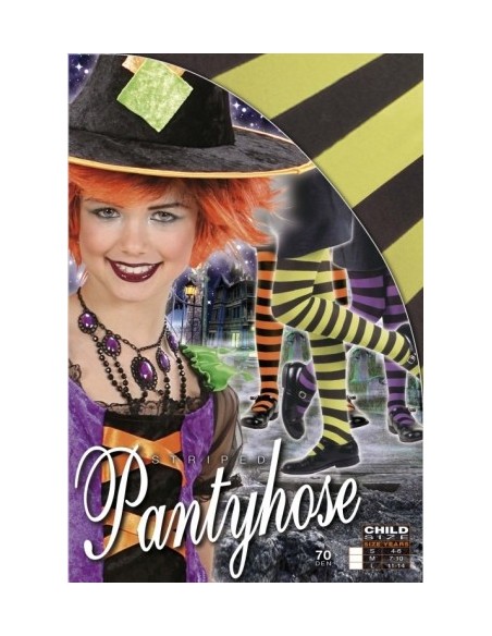 PANTY FLOURESCENTE RAYAS COLORES INFANTI