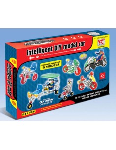 CONSTRUYE 6  VEHICULOS DE METAL 511 PZAS