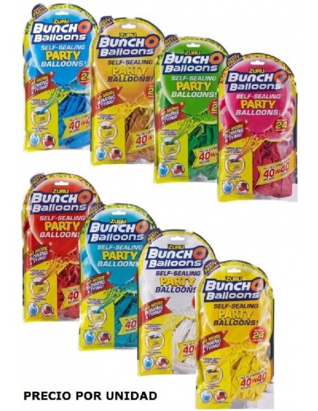 BUNCH O BALLOONS PARTY PACK DE 24 GLOBOS