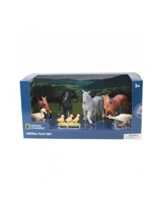 FIGURAS ANIMALES GRANJA 4 CABALLOS Y 4 P