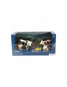 SET 7 FIGURAS ANIMALES GRANJA 4 VACAS Y 
