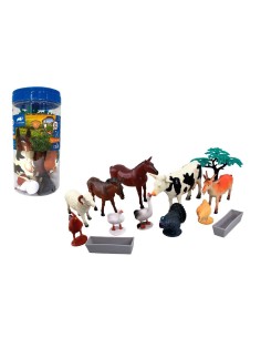 SET DE 13 PIEZAS ANIMALES DE GRANJA