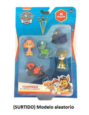 PAW PATROL - PACK DE 5 FIGURAS TOPPEEZ (