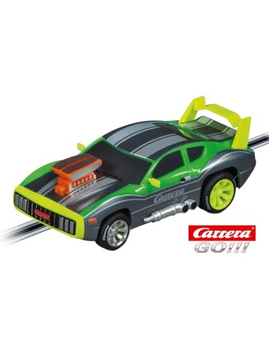 COCHE CARRERA GO MUSCLE CAR GREEN