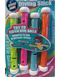 JUEGO 4 TUBOS DE BUCEO DIVING STICK