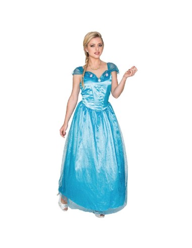 DISFRAZ PRINCESA AZUL CENICIENTA FROZEN 