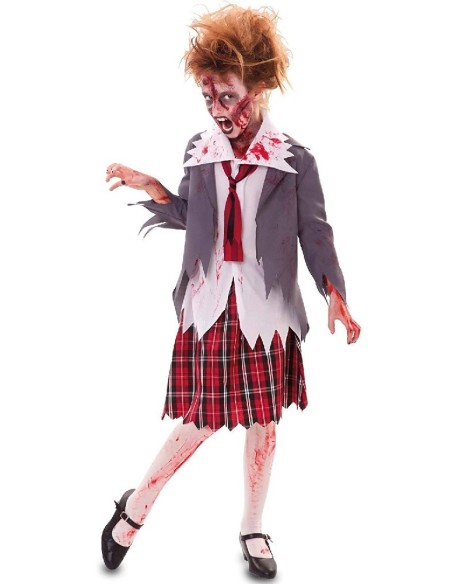 DISFRAZ COLEGIALA ZOMBI 5-6 AÑOS