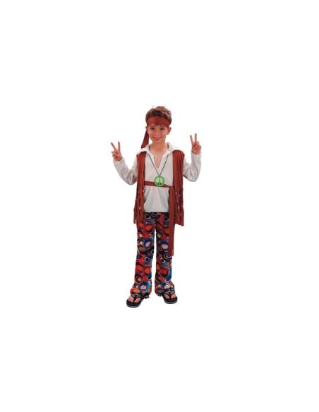 DISFRAZ HIPPIE NIÑO 4-6 AÑOS