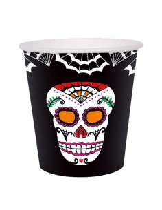 SET 6 VASOS DIA DE LOS MUERTOS COCO CATR