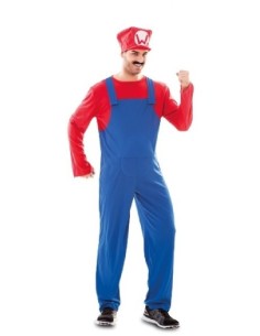 DISFRAZ FONTANERO MARIO BROSS TALLA S