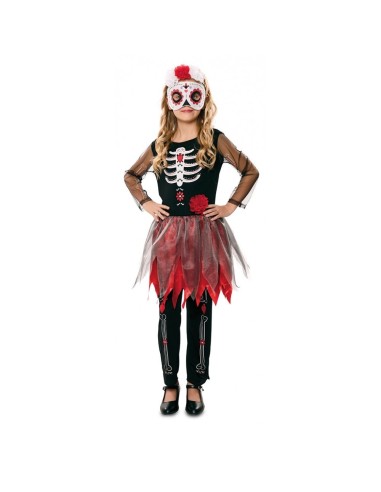 DISFRAZ CATRINA ESQUELETO 5-6 AÑOS