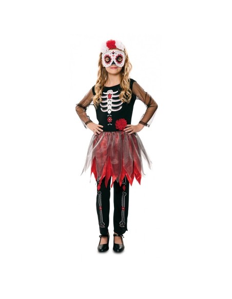 DISFRAZ CATRINA ESQUELETO 10-12 AÑOS