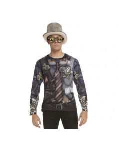 DISFRAZ CAMISETA STEAMPUNK L