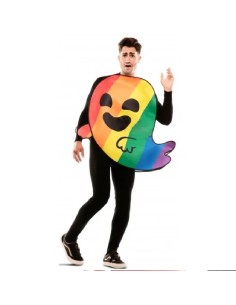 DISFRAZ FANTASMA ARCOIRIS LGTBI ML