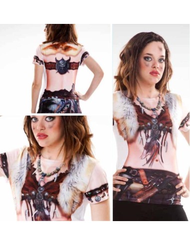 DISFRAZ CAMISETA  COSPLAY THEME VIKINGA 