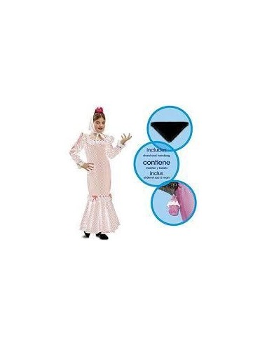 DISFRAZ CHULAPA MADRILEÑA BLANCO NIÑA 7-