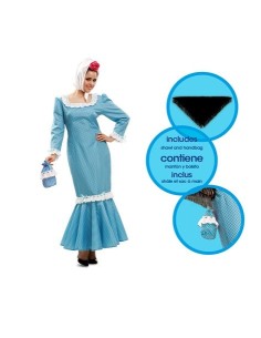DISFRAZ CHULAPA MADRILEÑA AZUL MUJER S