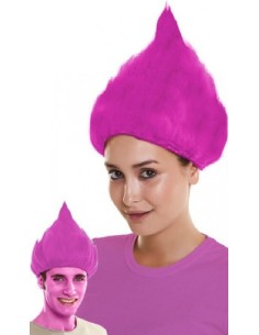 PELUCA TROLLS ROSA POPPY