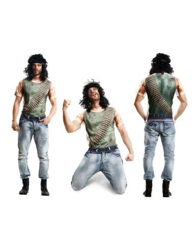 DISFRAZ CAMISETA COSPLAY WARRIOR RAMBO T