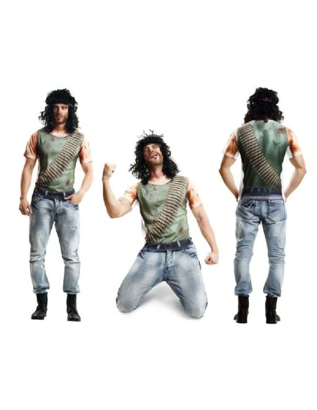 DISFRAZ CAMISETA COSPLAY WARRIOR RAMBO T