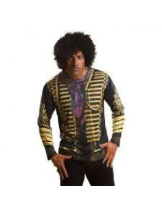 DISFRAZ CAMISETA  COSPLAY JIMI  HENDRIX 