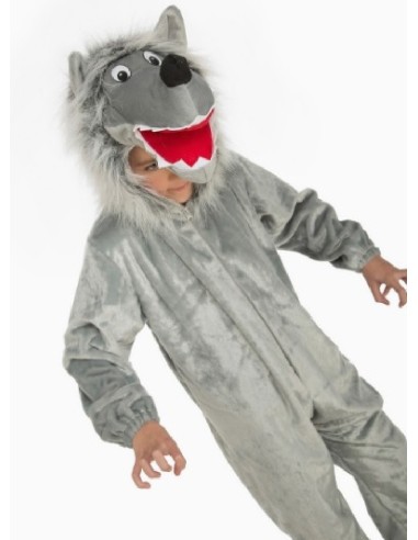 DISFRAZ LOBO GRIS LUJO 7-9 AÑOS