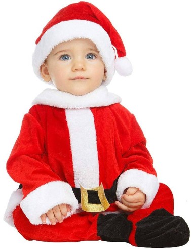 DISFRAZ DE PAPA NOEL DULCE 7-12 MESES